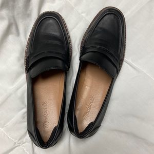 Madewell black loafers, size 8